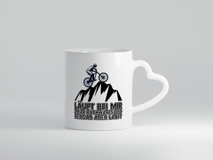 Läuft bei mir | Pechvogel Tasse Radfahrer Statement Humor Geschenkidee