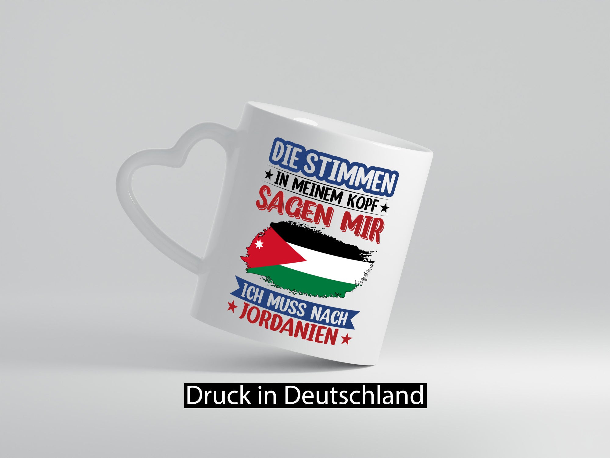 Jordanien | Urlaub Stimmen in meinem Kopf Traumland Humor Geschenkidee Tasse