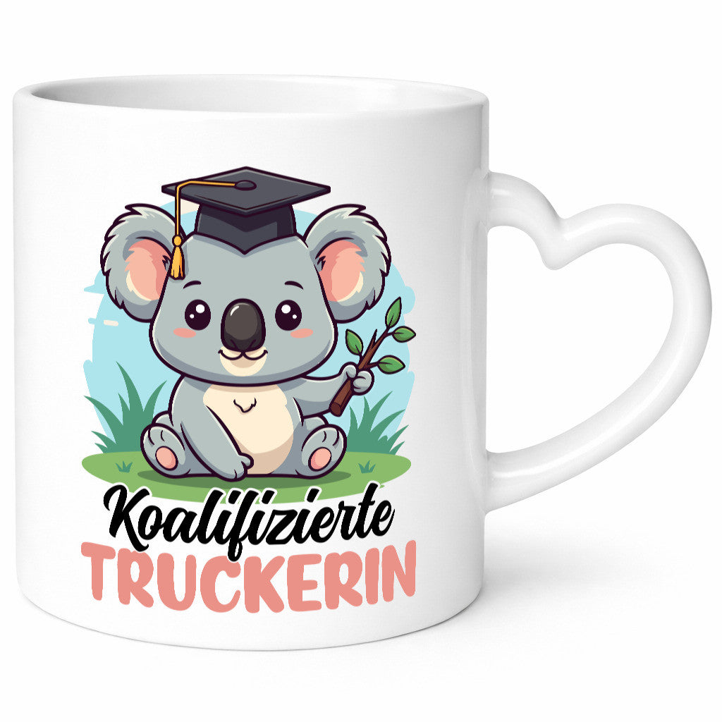 Koalifizierte Truckerin | LKW Fahrerin Humor Geschenkidee Tasse