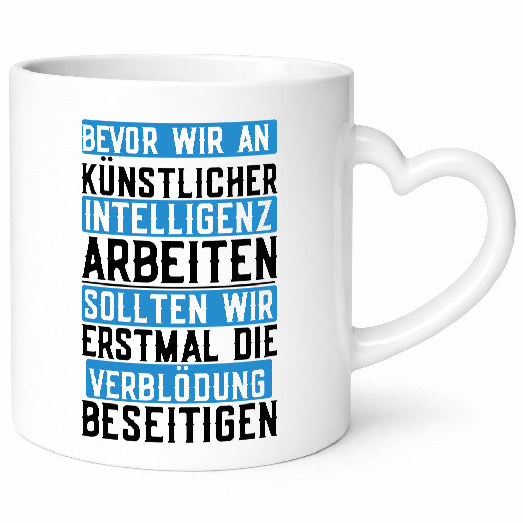 Künstliche Intelligenz | KI AI Verblödung Dummheit Geschenk Humor Geschenkidee