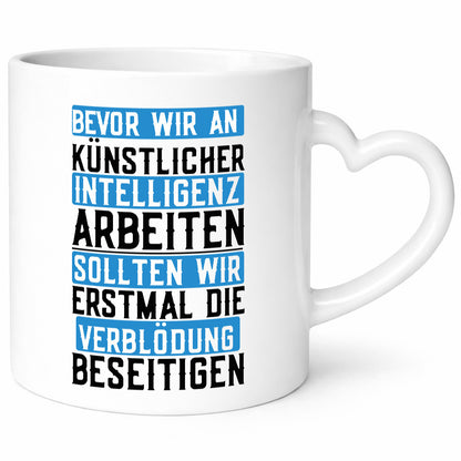Künstliche Intelligenz | KI AI Verblödung Dummheit Geschenk Humor Geschenkidee