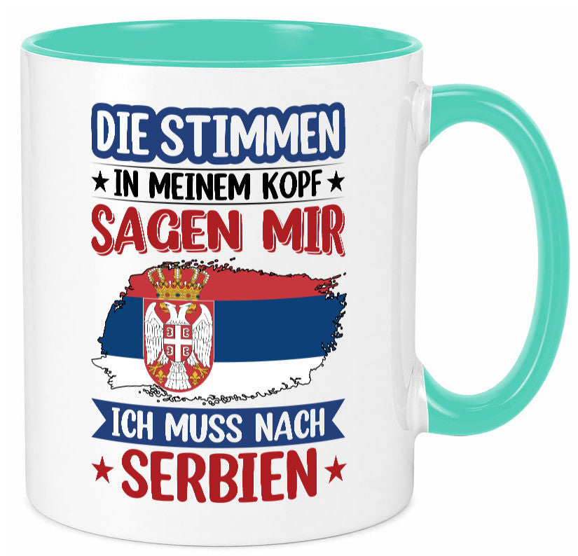 Serbien | Urlaub Stimmen in meinem Kopf Traumland v2 Geschenk Humor
