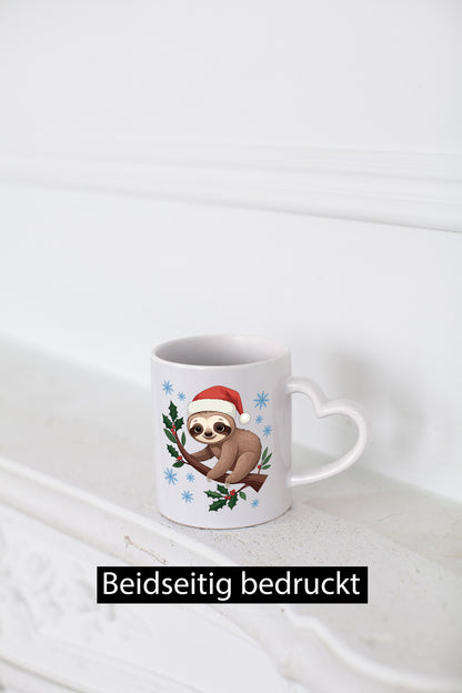 Faultier | Frohe Weihnachten Faul santa Geschenkidee Tierliebhaber Humor Tasse