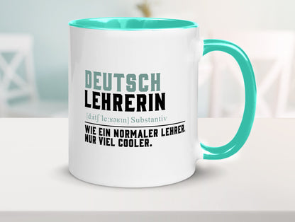 Deutschlehrerin | Lehrerin Unterricht Lieblinglehrerin Geschenkidee Humor Tasse