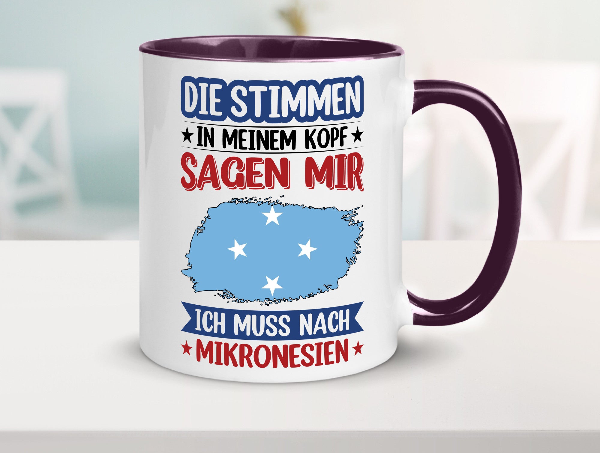 Mikronesien | Urlaub Stimmen in meinem Kopf Traumland Geschenk Humor