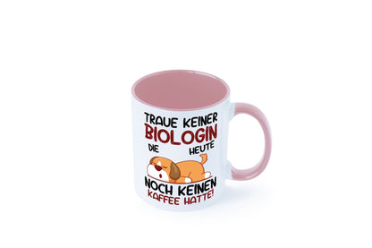 Traue keiner Biologin | Biologie Naturforscherin Geschenkidee Humor Tasse