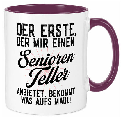 Senioren Teller | rentner Ruhestand lustig Jubiläum Geschenk Tasse