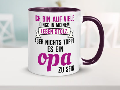 Opa Tasse | Stolzer Großvater Vatertag Enkelkinder Geschenk Familie