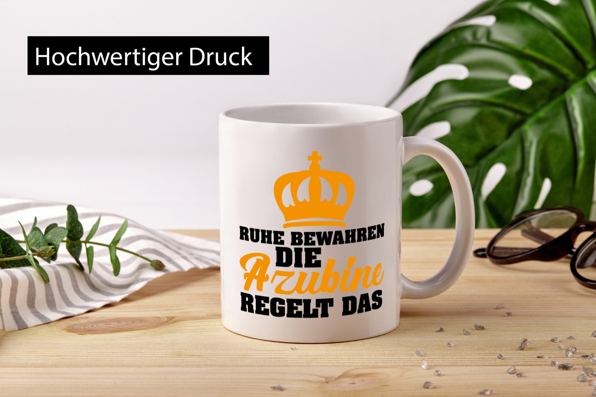 Azubine Spruch | Ausbildung Tasse Auszubildende Geschenk Humor Geschenkidee