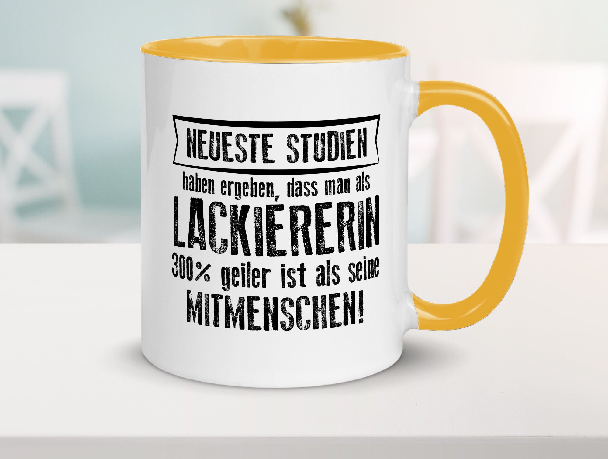 Neuste Studien: Lackiererin | lackieren Humor Geschenkidee Tasse
