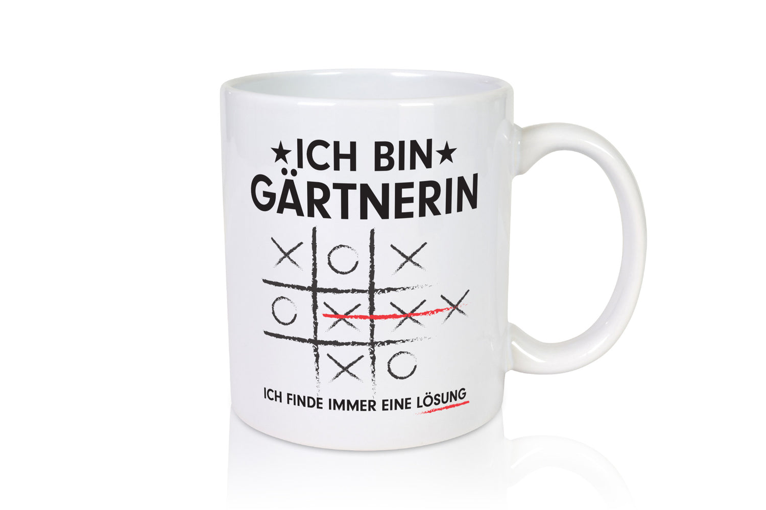 Lösung finden: Gärtnerin | Gartenbau v2 Geschenkidee Humor Tasse