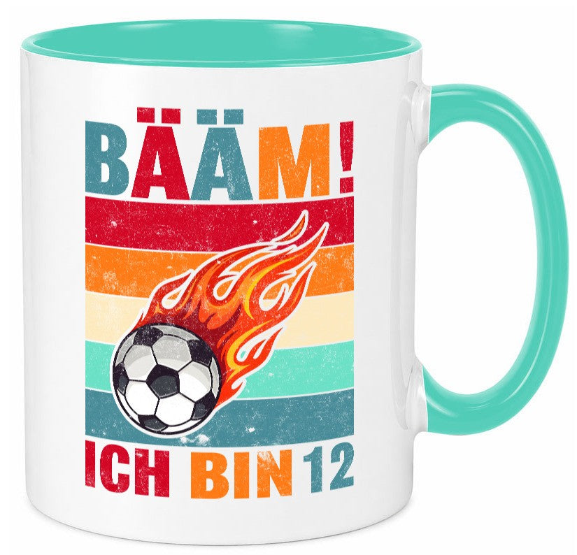 12. Geburtstag | Bääm ich bin 12 Fußball Humor Geschenkidee Tasse