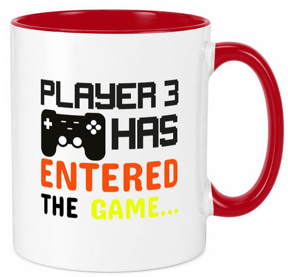 Player 3 | Schwangerschaft Tasse Nachwuchs Eltern Humor Geschenkidee