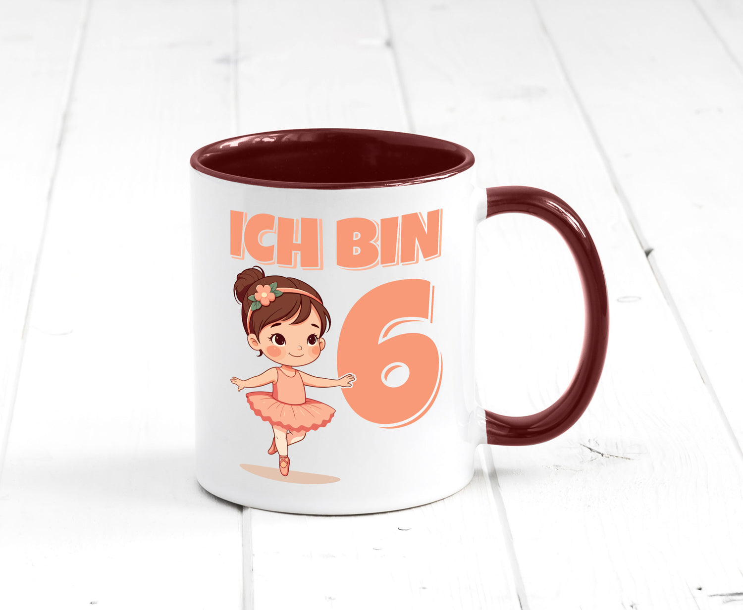 6 Geburtstag | Jahre Ballerina Mädchen Ballet lustig Geschenkidee Geschenk Tasse