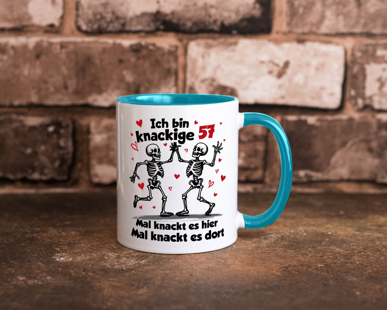 57. Geburtstag | Knackige 57 Ich bin alt lustig Geschenkidee Geschenk Tasse