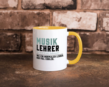 Musiklehrer | Lehrer Unterricht Lieblingslehrer Geschenkidee Humor Tasse