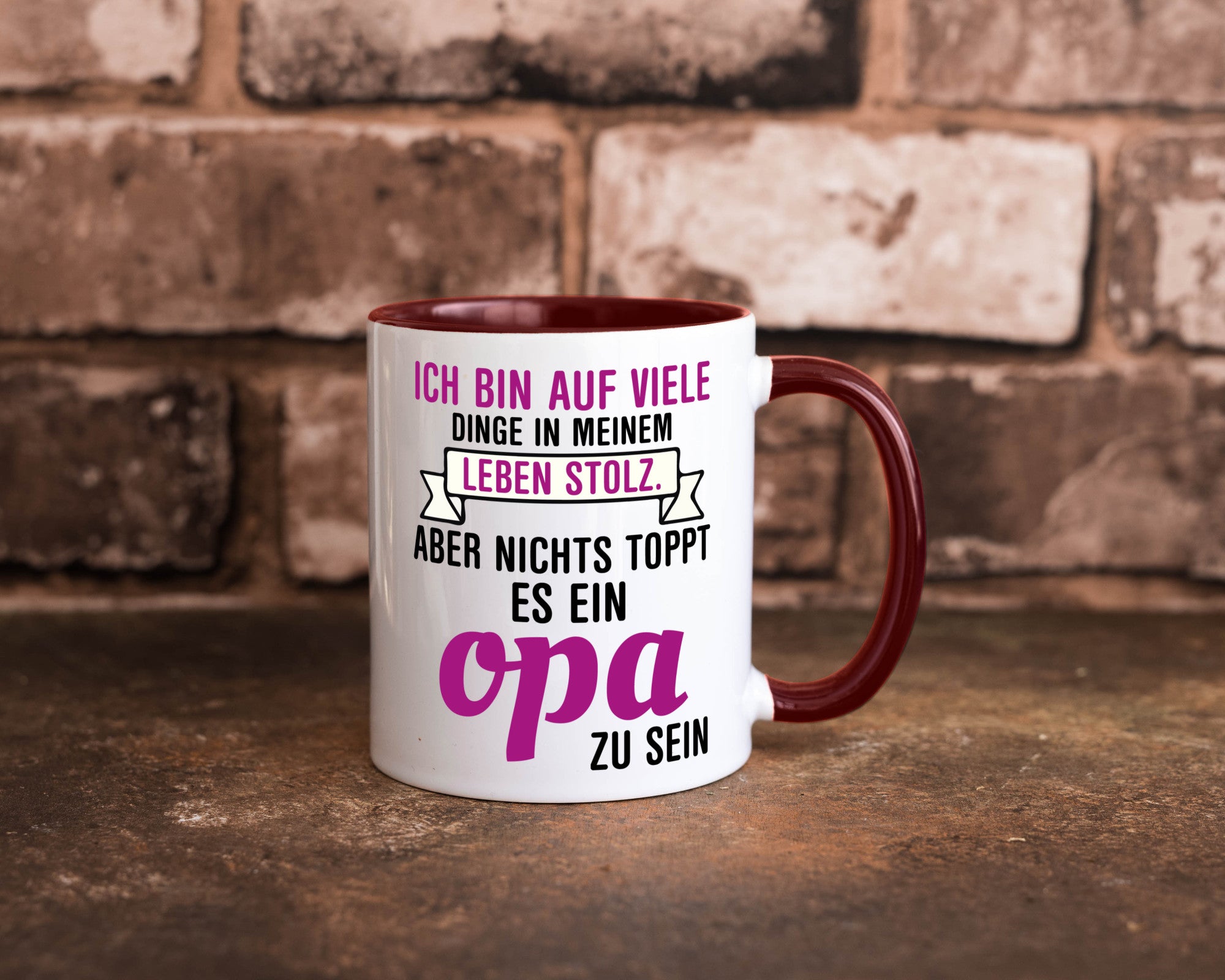 Opa Tasse | Stolzer Großvater Vatertag Enkelkinder Geschenk Familie