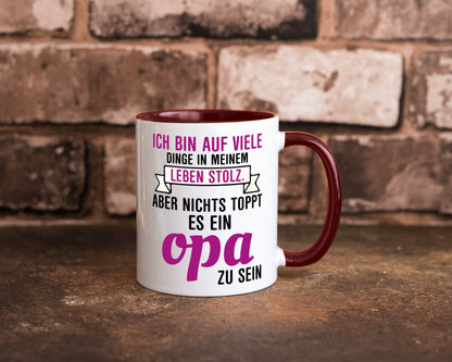Opa Tasse | Stolzer Großvater Vatertag Enkelkinder Geschenk Familie