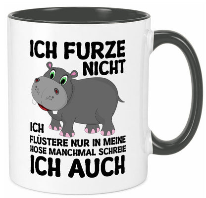 Ich furze nicht | furznilpferd v2 Humor Geschenkidee Tasse