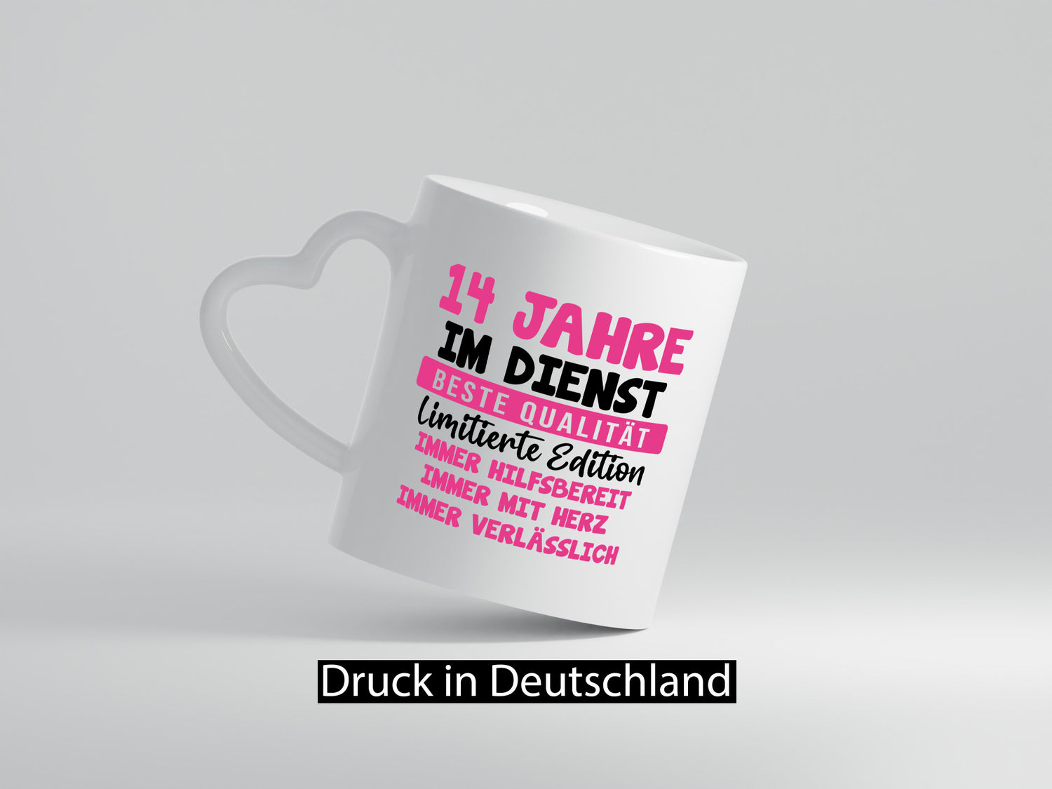 14 Jahre im Dienst | Jubiläum Arbeit v10 Geschenk Kollegen Büro lustiger Spruch