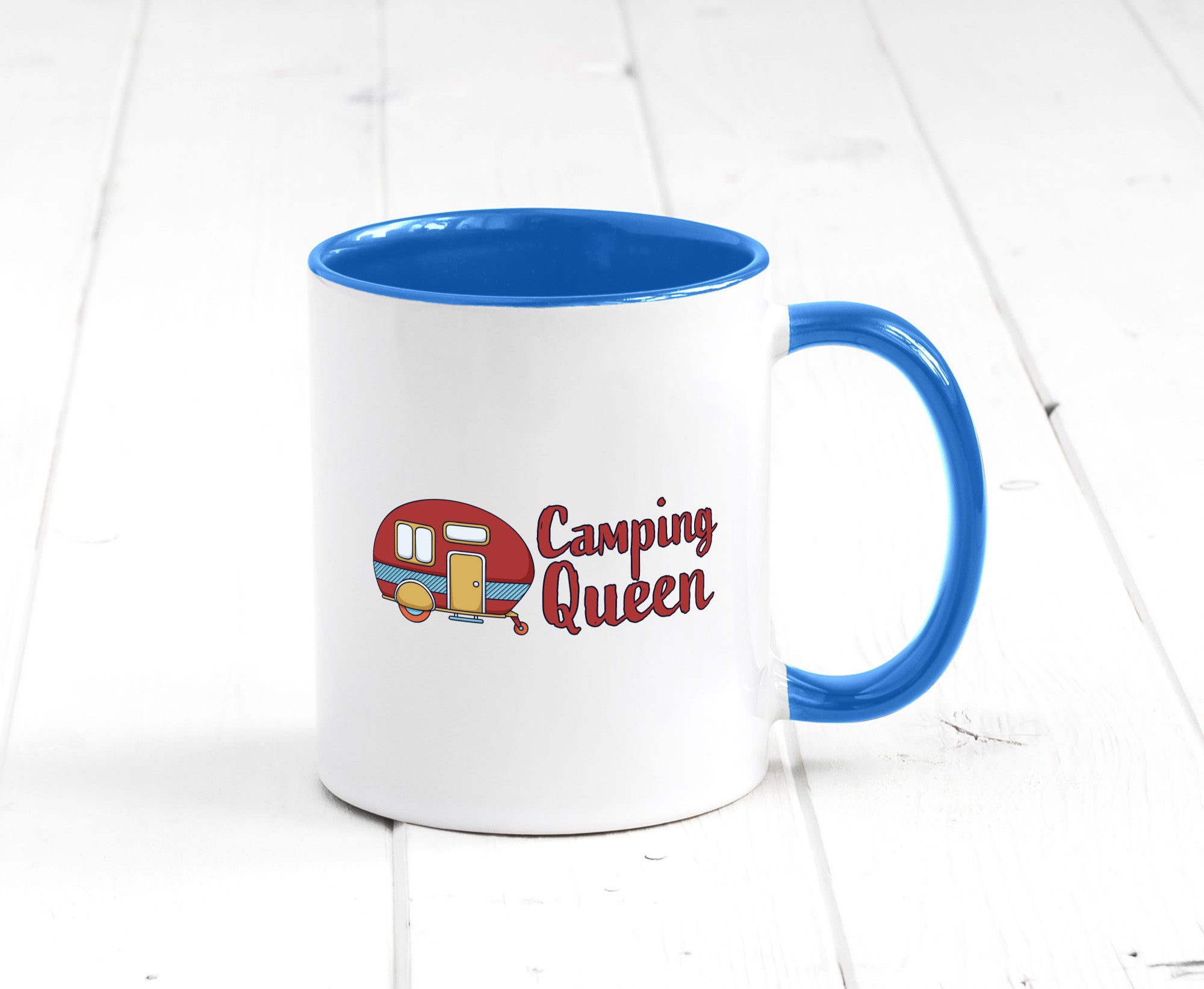 Camping Queen | Wohnanhänger Geschenk Humor Geschenkidee lustiger Spruch Tasse
