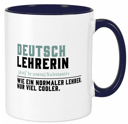 Deutschlehrerin | Lehrerin Unterricht Lieblinglehrerin Geschenkidee Humor Tasse