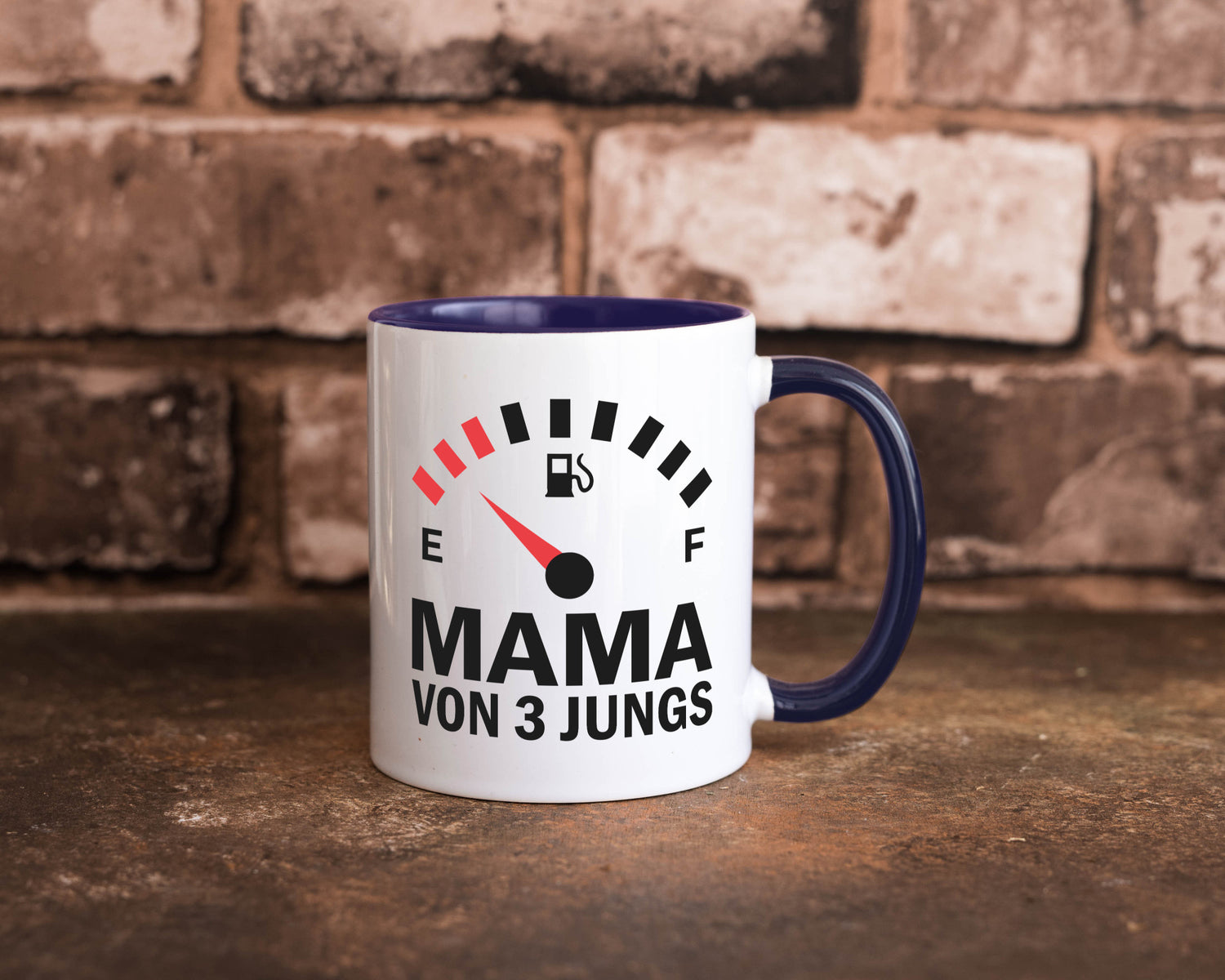Mama von 3 Jungs | Muttertag Geschwister lustiger Spruch Geschenk Familie