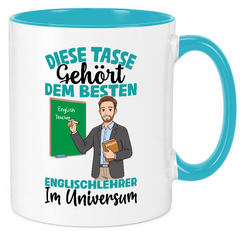 Im Universum: Englischlehrer | Schule Englisch lustiger Spruch Geschenk Humor Tasse