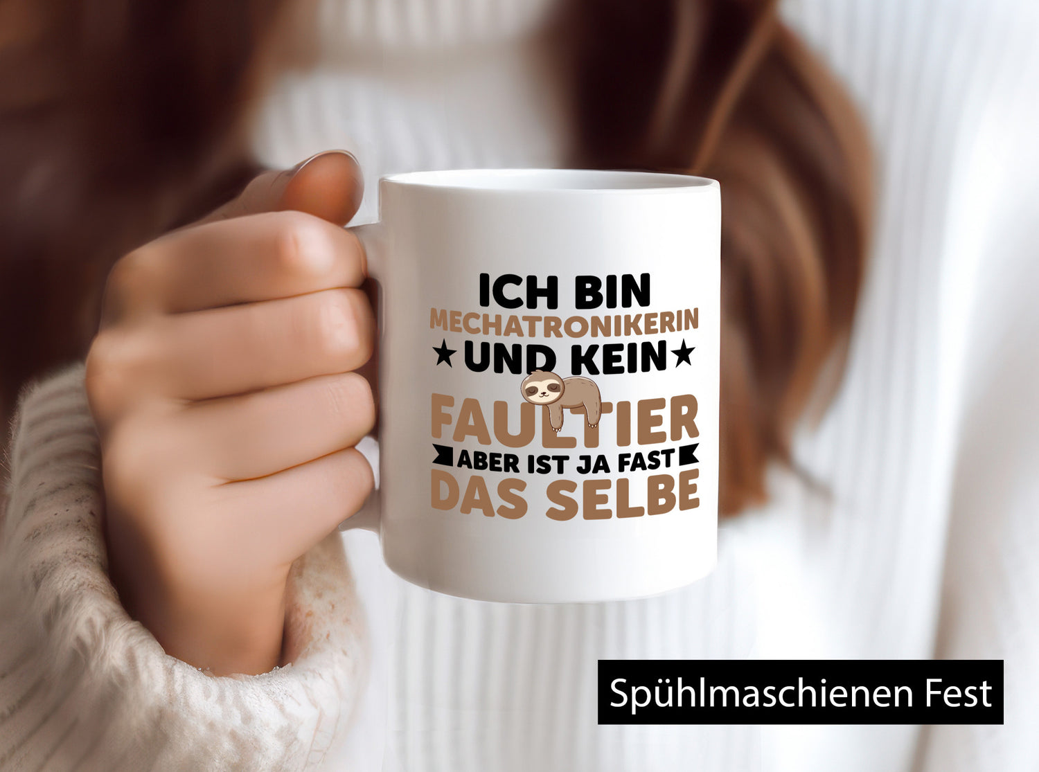 Ich bin kein Faultier: Mechatronikerin | KFZ Werkstatt v2 lustiger Spruch
