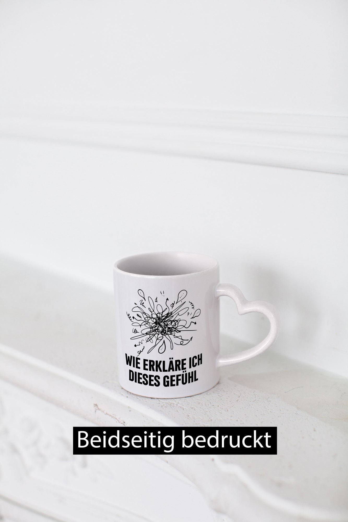 Wie erkläre ich dieses Gefühl | Krizelkrazel Malen Geschenk Humor Geschenkidee