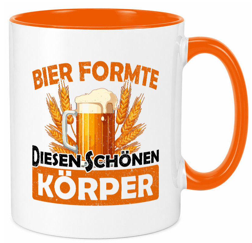 Bier förmte diesen Körper | bierliebhaber v2 Humor Geschenkidee Tasse