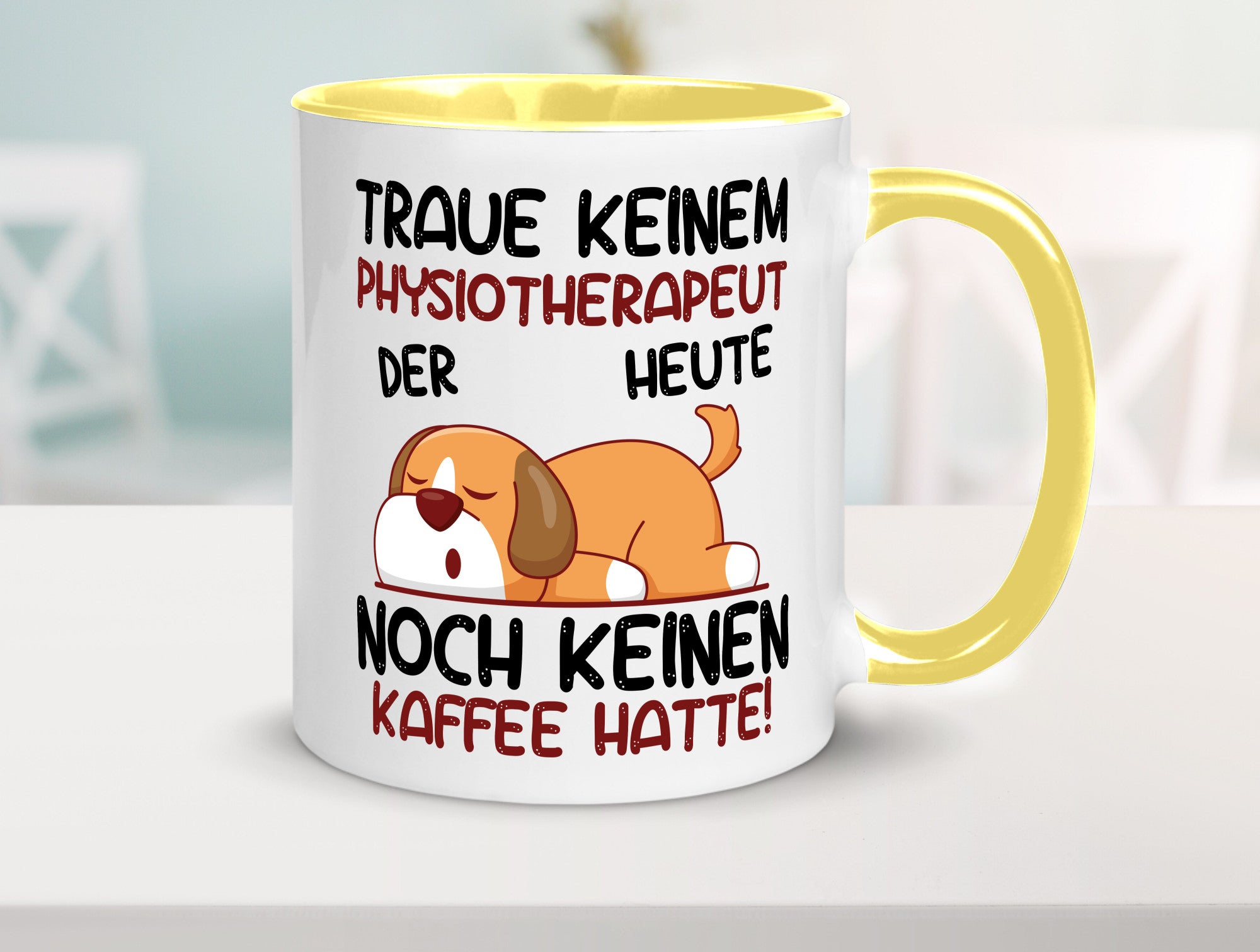 Traue keinem Physiotherapeut v2 Geschenkidee Humor Tasse