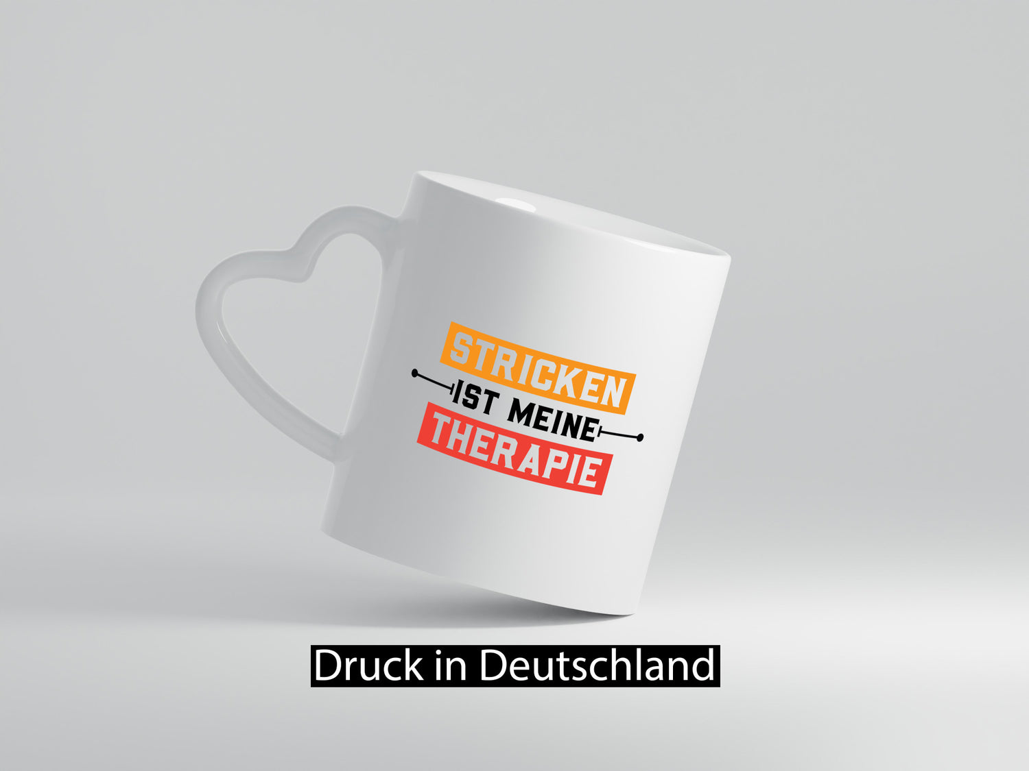 Stricken ist meine Therapie | Stricknadel Humor Geschenkidee Tasse