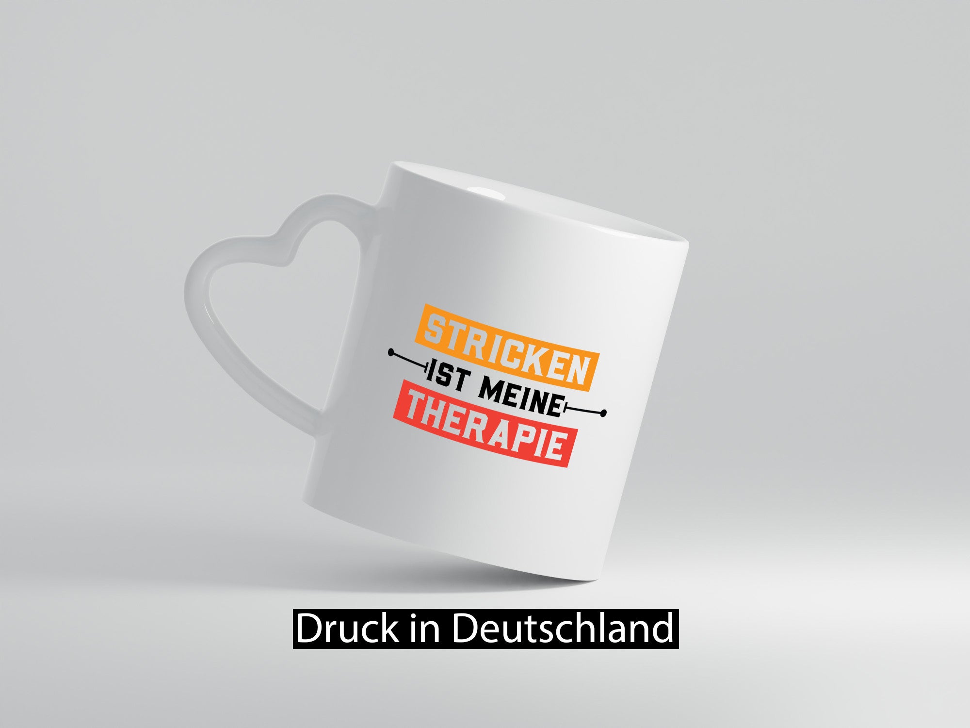 Stricken ist meine Therapie | Stricknadel Humor Geschenkidee Tasse