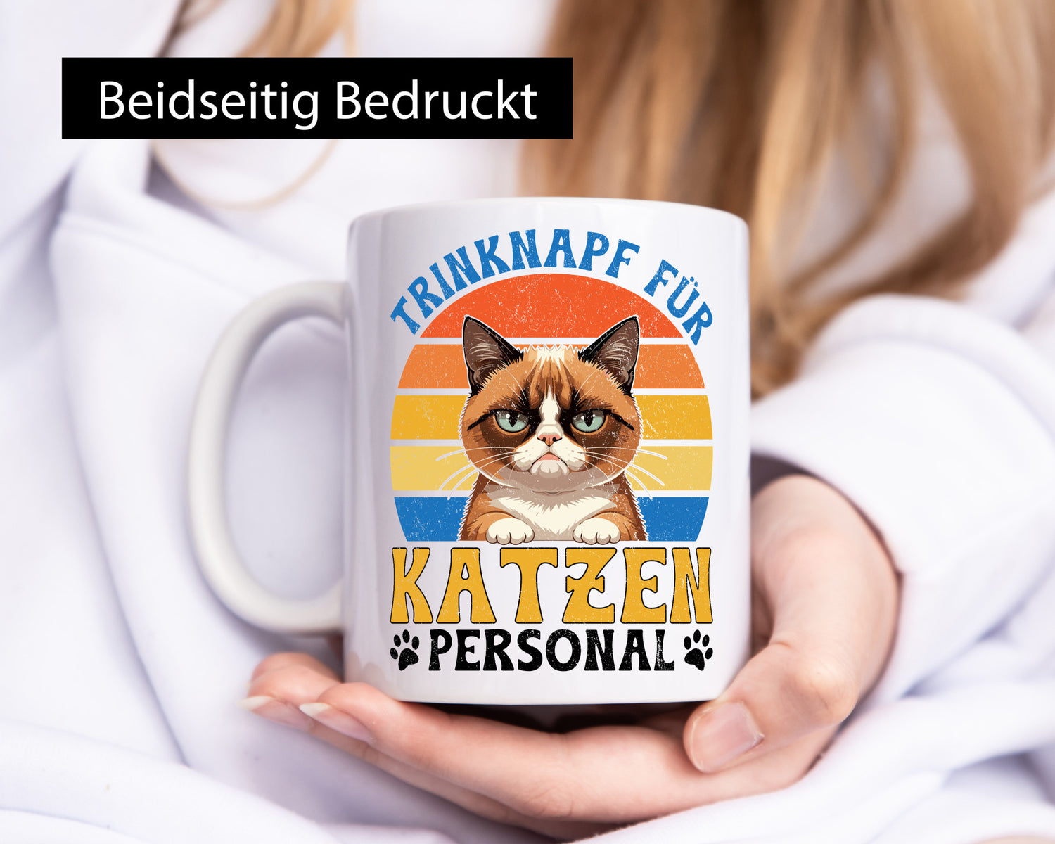 Katzen Personal | Katzenbesitzer Tasse Katze Humor vl6 Geschenkidee