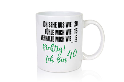 Ich bin Jung | 40 Geburtstag Verhalte mich wie ein Kind Geschenk Geschenkidee