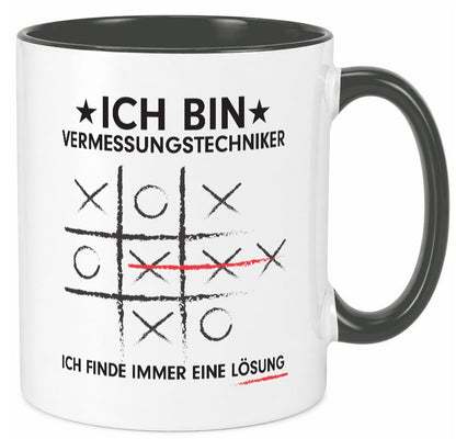 Löse Probleme: Vermessungstechniker | Techniker v3 Geschenk Humor Geschenkidee Tasse