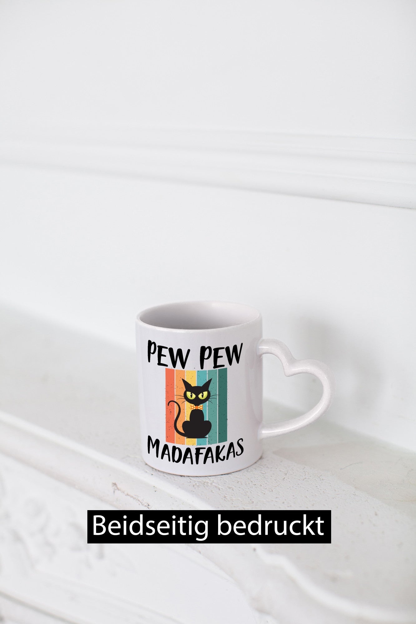 Pew Madafakas! | Katze Tasse Vintage Design Geschenkidee Tierliebhaber Humor