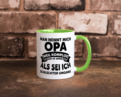 Nenn mich Opa, Komplize schlechter Umgang | Opa Witz Geschenk Familie