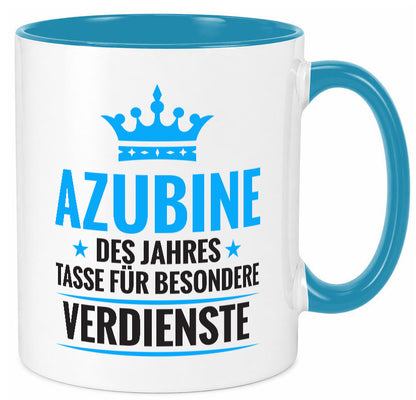 Besonderer Verdienst: Azubine | Ausbildung Lehrling lustig Humor Geschenkidee
