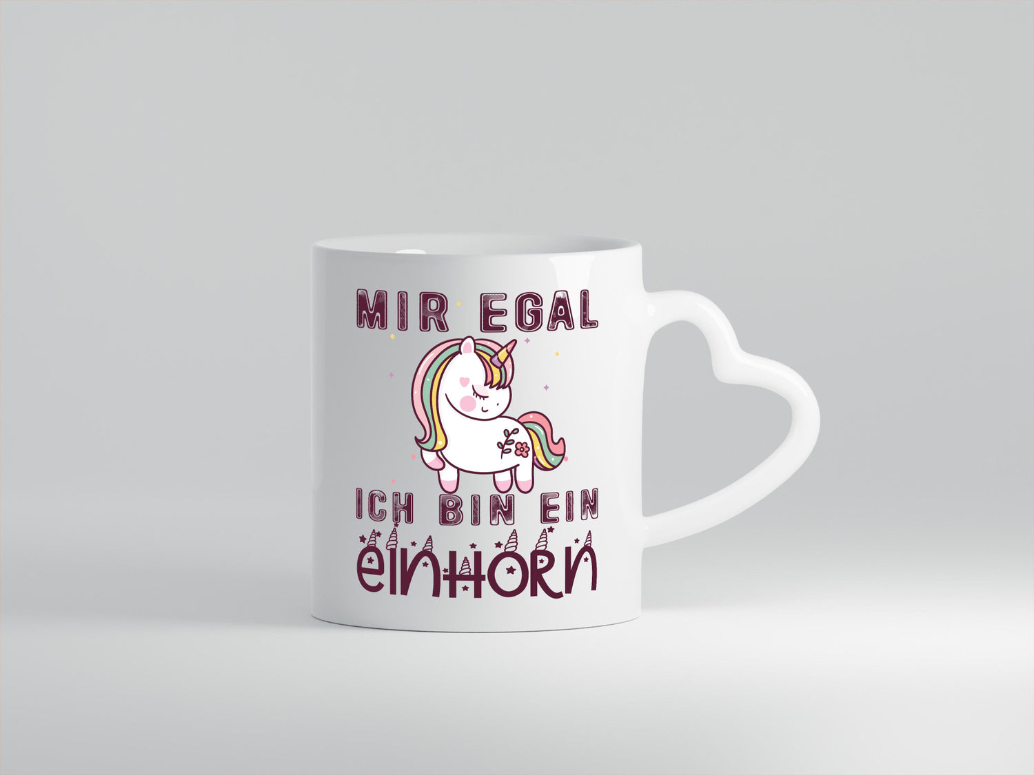 Mir egal ich bin ein einhorn | Süß Humor Geschenkidee Tasse