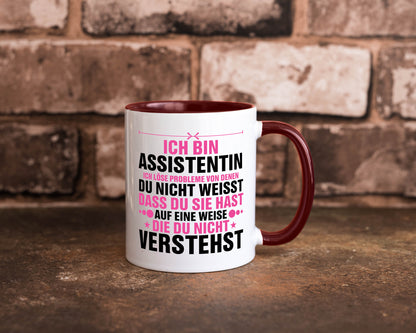 Löse Probleme: Assistentin | Assistenz Hilfskraft lustig Humor Geschenkidee