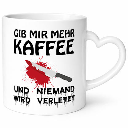 Gib mir mein Kaffee Geschenk Humor Geschenkidee lustiger Spruch Tasse