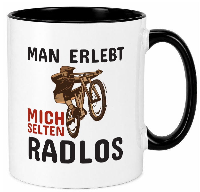 Selten Radlos | Spruchtasse Fahrrad Männer Humor lustiger Spruch Geschenk