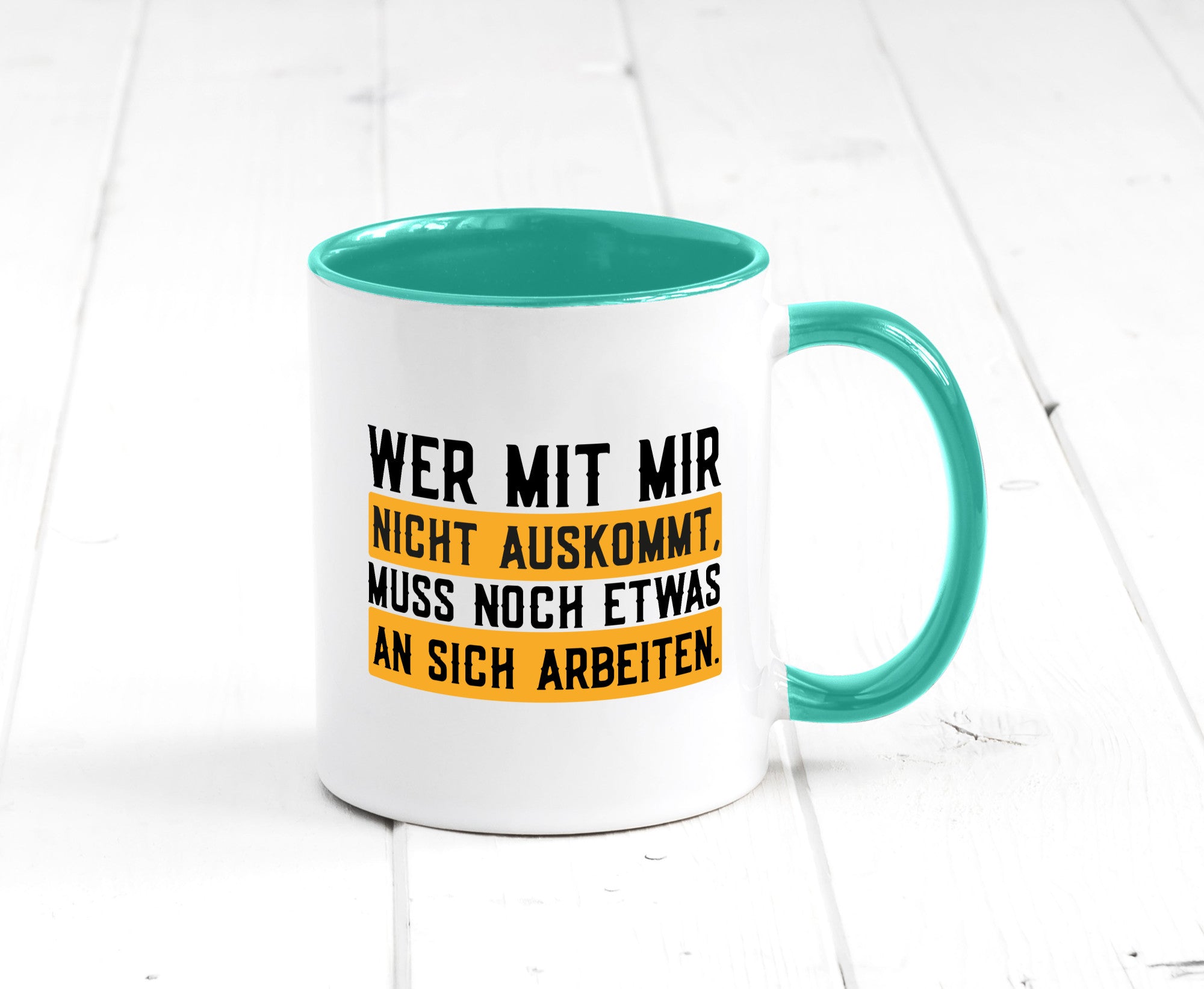 Wer mit mir nicht auskommt | Selbstbewusst lustiger Spruch Geschenk Humor