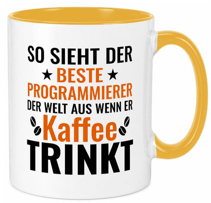 Kaffee trinkt: Programmierer | Software Entwickler Geschenkidee Humor Tasse