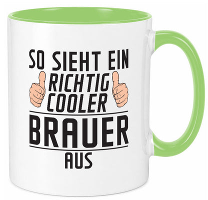 Richtig Cooler Brauer | Bier Brauerei Humor Geschenkidee Tasse