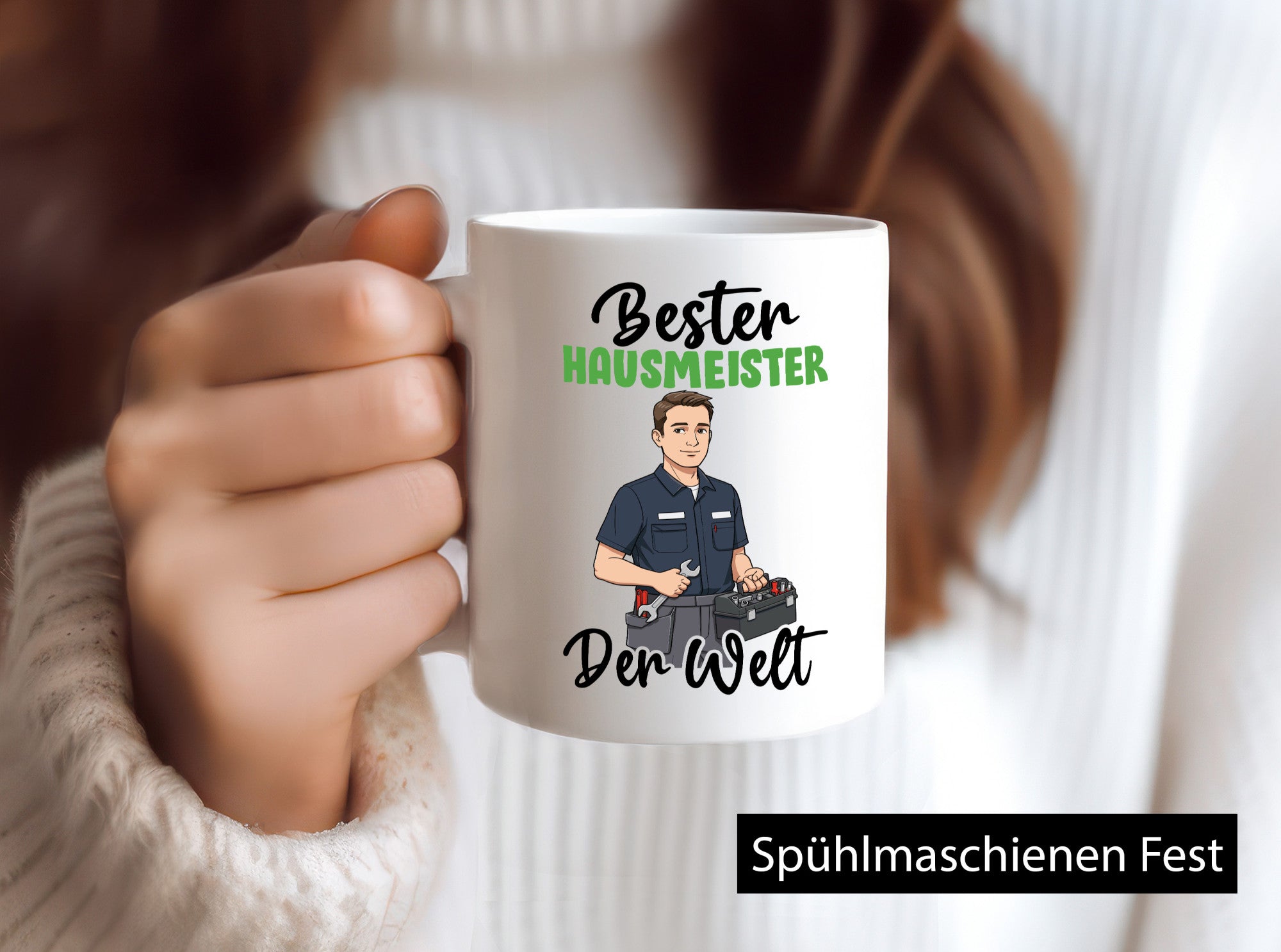 Bester Hausmeister | Hauswart v2 lustiger Spruch Geschenk Humor Geschenkidee