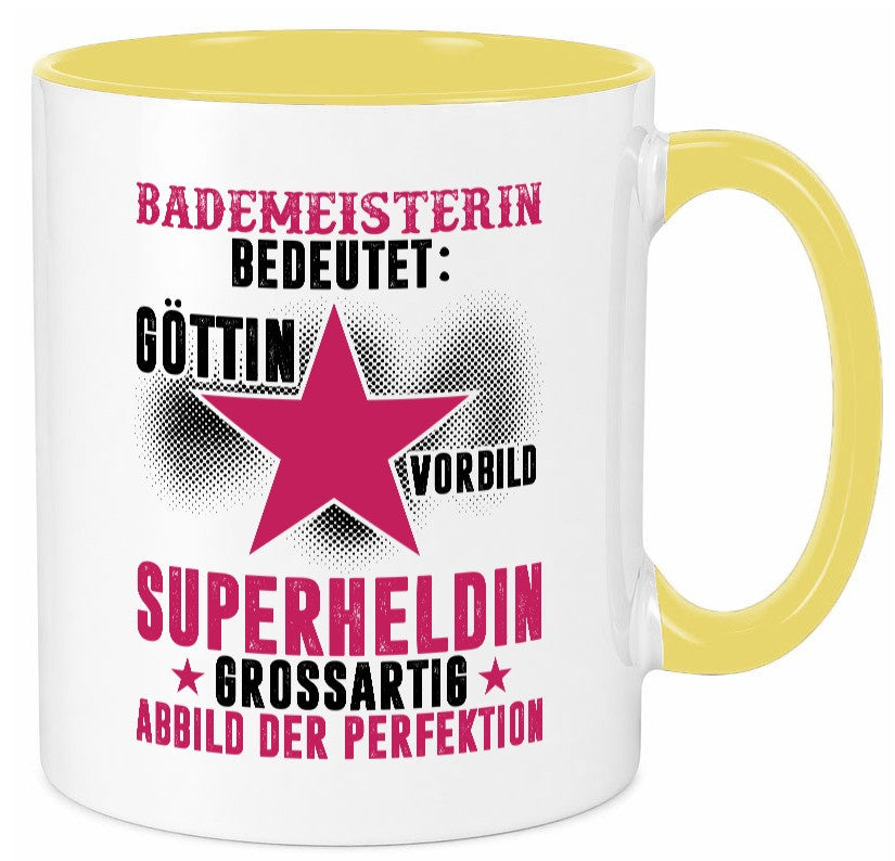 Bedeutung von Bademeisterin | Schwimmmeisterin lustiger Spruch Geschenk Humor Tasse