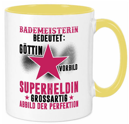Bedeutung von Bademeisterin | Schwimmmeisterin lustiger Spruch Geschenk Humor Tasse
